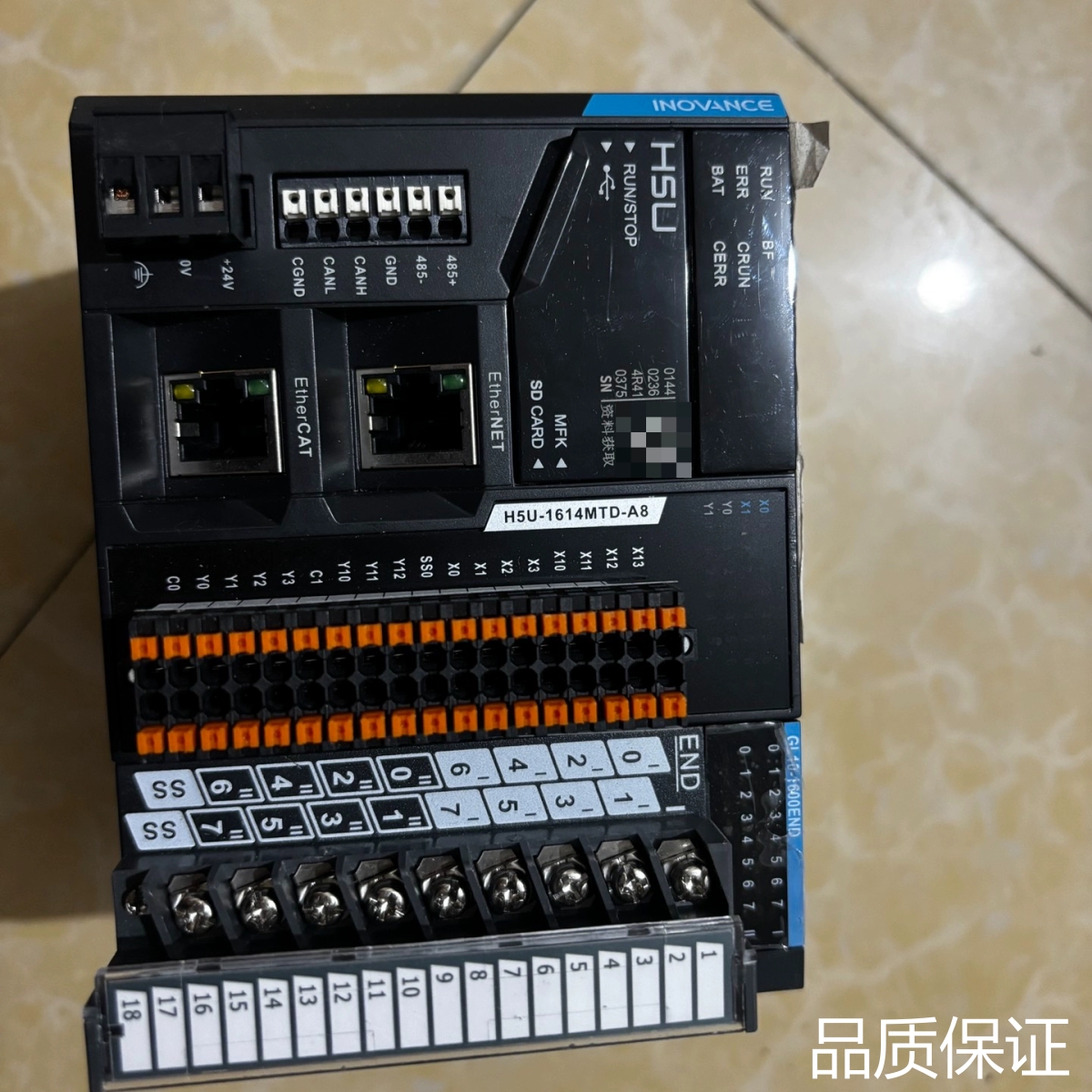 询价汇川H5U-1614MTD-A8！加一个IQ模：8轴总线控制..