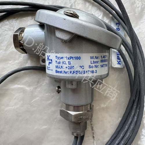 二手Kjaerulf KP品牌SCR温度传感器 1xpt100+250度KPE5751718-3原