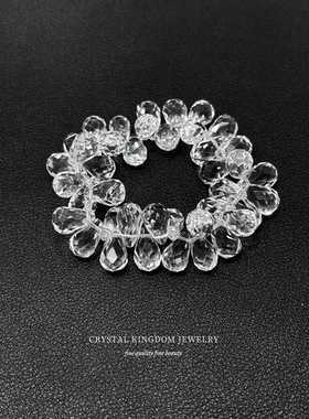 天然白水晶切面蹦迪珠手链超闪仙女风手串可diy文玩女生流行礼物