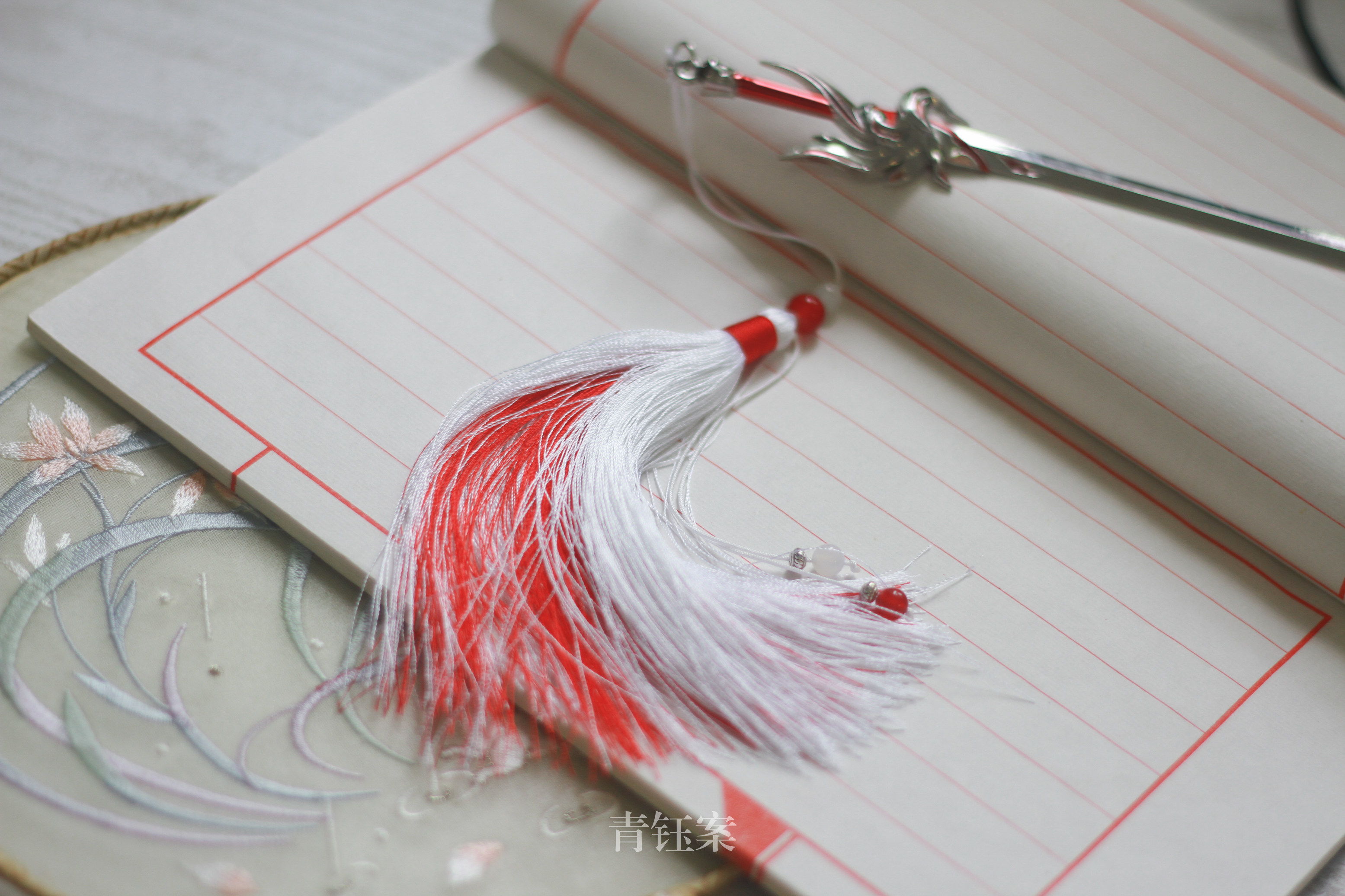 李白王者荣耀衍生凤求凰武器摆件周边流苏挂件发簪配饰剑簪手机链