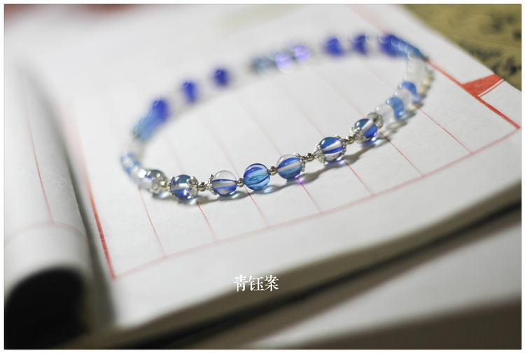 慕容胜雪。明晨金光布袋戏衍生手链周边手钏玛瑙汉服古装配饰原创