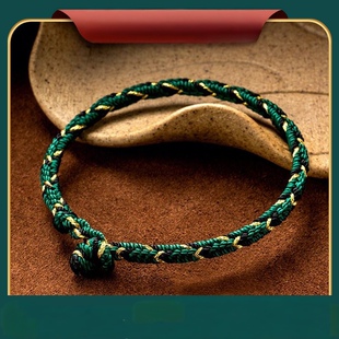 佛系青年五行手绳四方结手绳金木水火土互补手绳男女可情侣彩色手