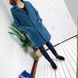 清货亏本出日系贵牌2024秋冬新款宽松薄呢子大衣外套女款中长款