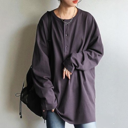 仅4件日本贵牌秋季舒适棉长袖T恤