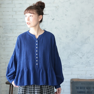 褶皱套头衬衫 1.2万日元 优雅气质女款 新款 日本贵牌2026春季