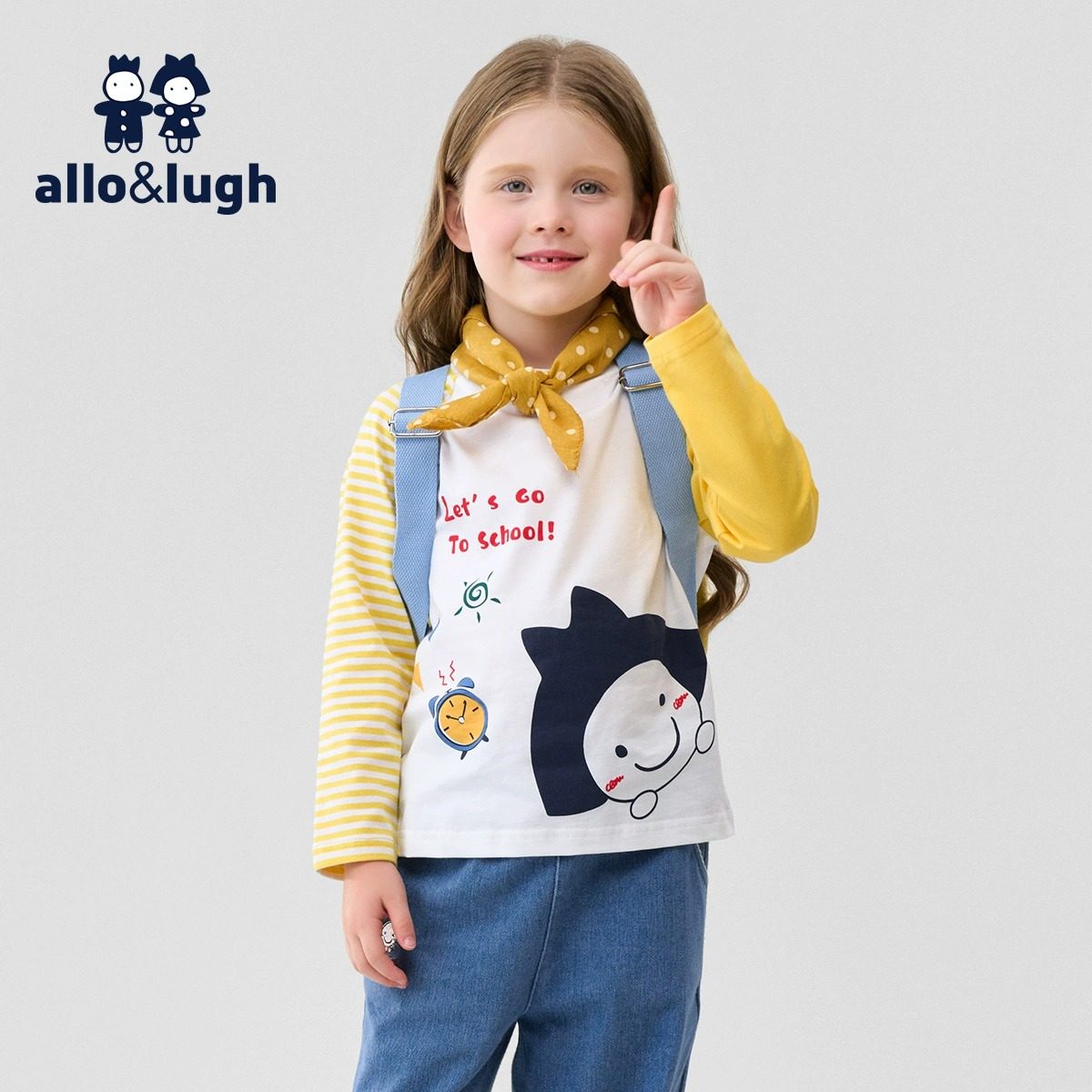 阿路和如儿童t恤2025春装纯棉中小女童衣服长袖t恤女打底衫童装潮,童装/婴儿装/亲子装,T恤,淘宝优惠券,粉丝福利购,淘宝优惠卷