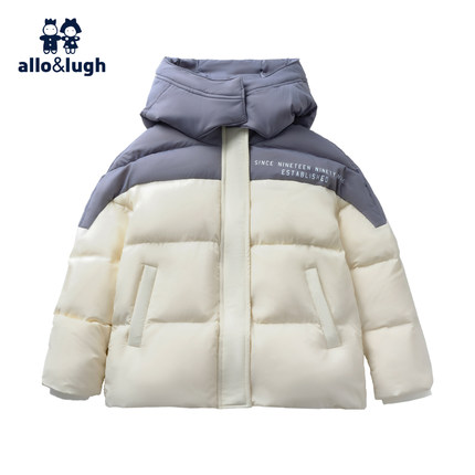 【反季降价清仓】allolugh男童羽绒服冬季中长款白鸭绒中小童保暖