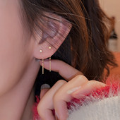 Z小姐999银方糖吊坠耳线2026新款 爆款 简约气质轻奢高级感耳环耳饰