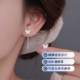 Z小姐999银蝴蝶螺丝耳线甜美气质高级感养耳耳钉2026新款 小众耳饰