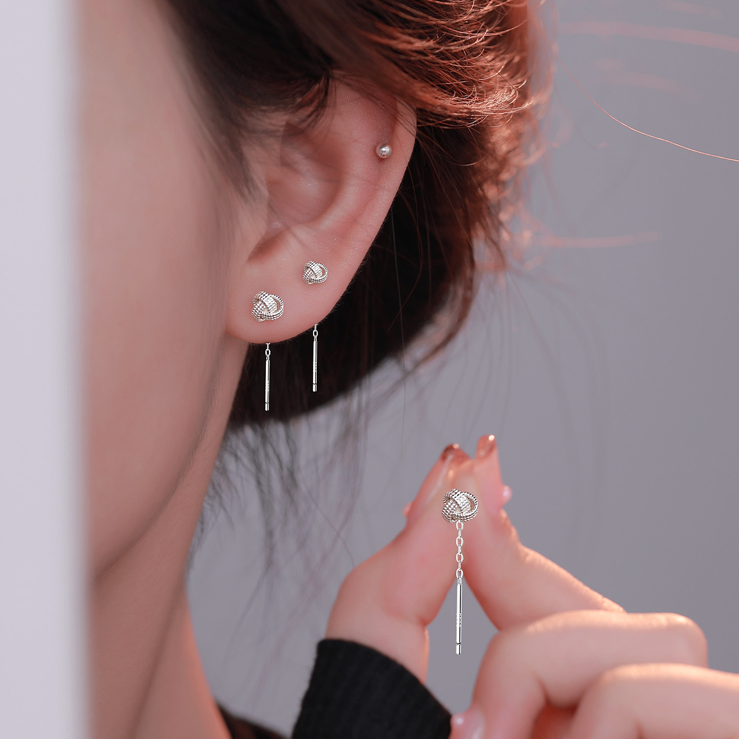 Z小姐999银如意耳线2025新款爆款女款高级感耳饰气质轻奢流苏耳钉,饰品/流行首饰/时尚饰品新,耳线,淘宝优惠券,粉丝福利购,淘宝优惠卷