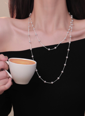 Z小姐满天星珠珠毛衣项链