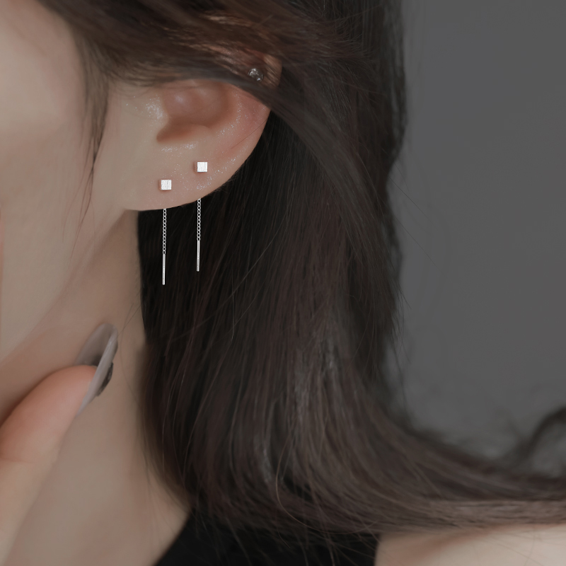 Z小姐999足银纯银耳线