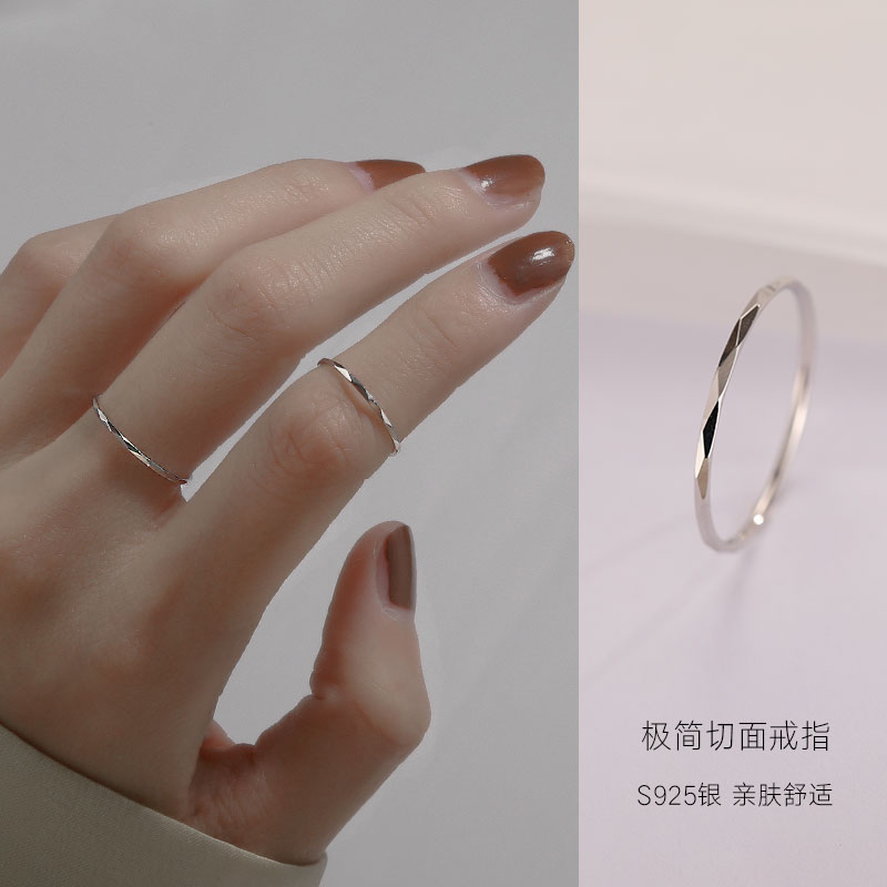 菱形戒指女小众设计高级感ins潮