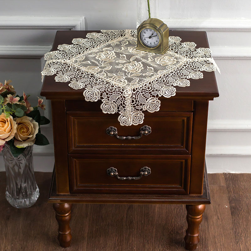 蕾丝床头柜盖布烤箱防尘布西餐垫盘垫电脑防尘罩田园小盖巾装饰布,居家布艺,床头柜盖布,淘宝优惠券,粉丝福利购,淘宝优惠卷
