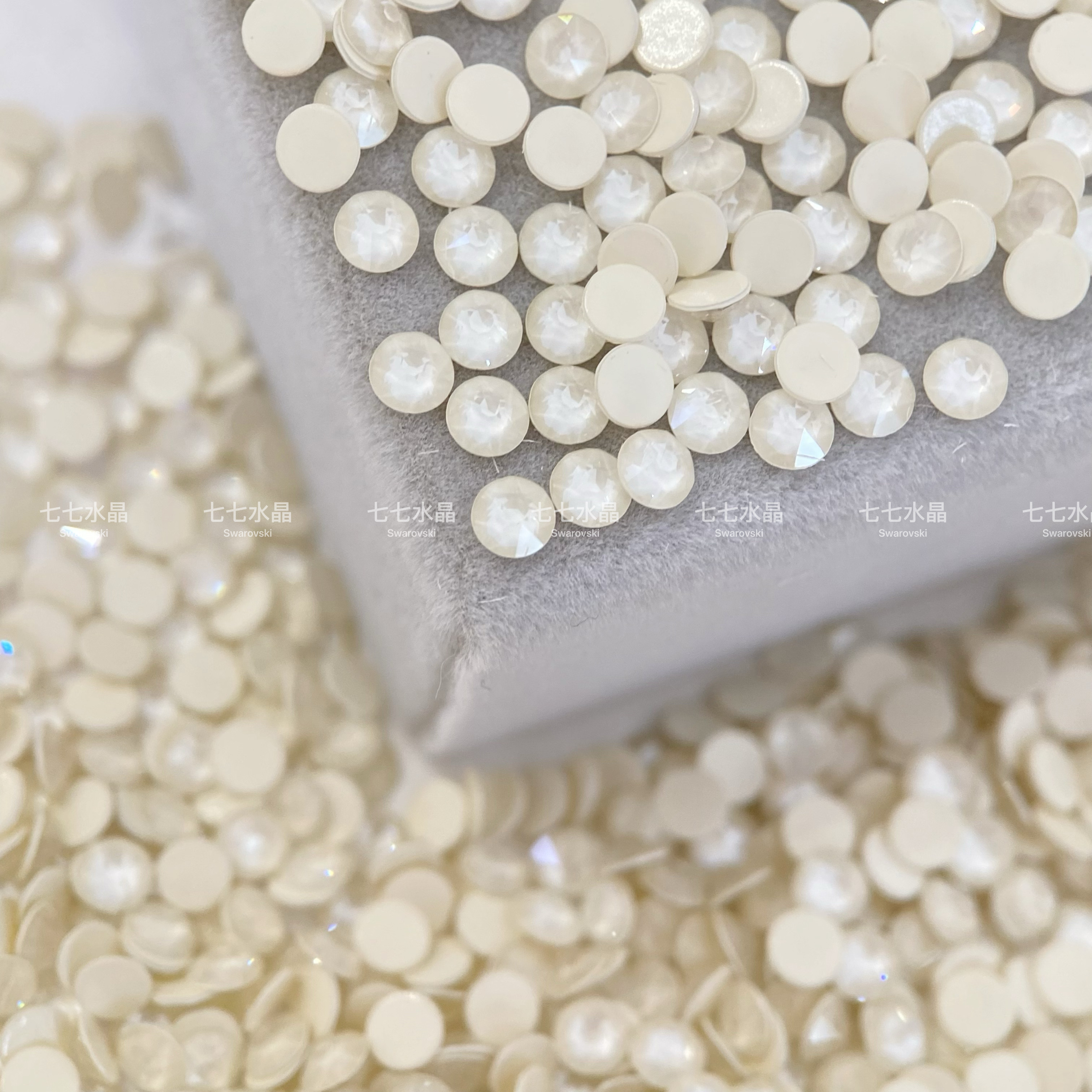 正品施家华子水晶2088平底圆钻奶油白多尺寸美甲饰品DIY宠物发夹,彩妆/香水/美妆工具,指甲装饰,淘宝优惠券,粉丝福利购,淘宝优惠卷