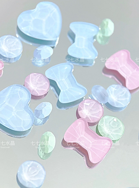 正品施家水晶华子停产l102sl103sl104s果冻色合集宠物发夹装饰diy