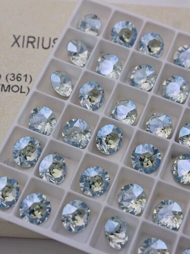 正品奥地利施家水晶1088尖底圆钻361mol月光浅粉蓝美甲饰品 DIY