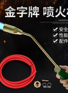 金字牌喷火枪 液化气抢器烧猪毛喷枪煤气天然气喷灯家用防水高温