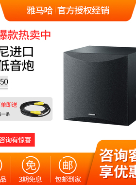 Yamaha/雅马哈 NS-SW050/SW100家用有源超重低音炮进口炮影院5.1