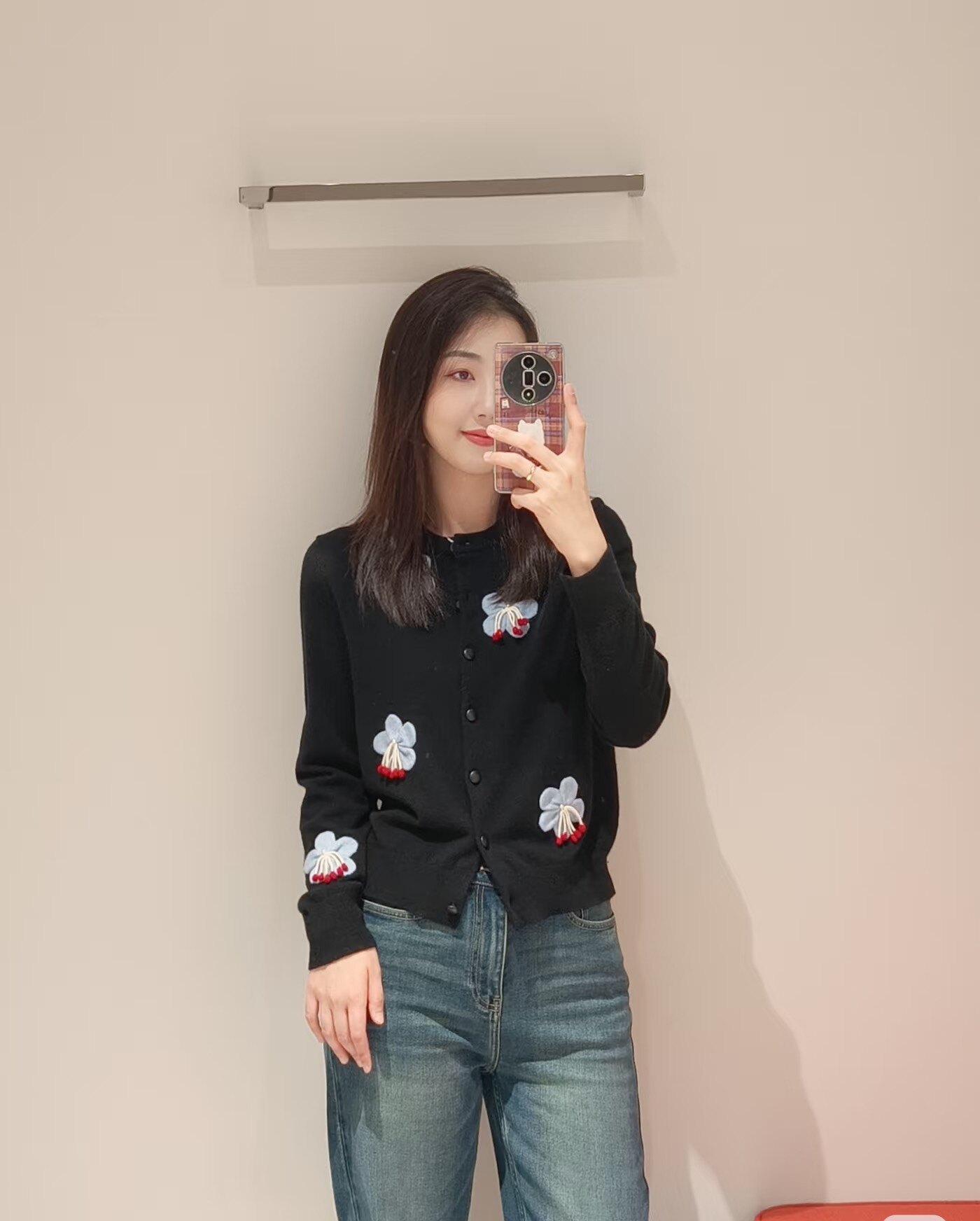 2025新款早秋香香风名媛时尚长袖针织开衫上衣女