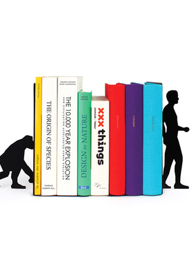 Doiy进化论创意学生书本收纳艺术书立桌面书挡书立架书架挡板摆件