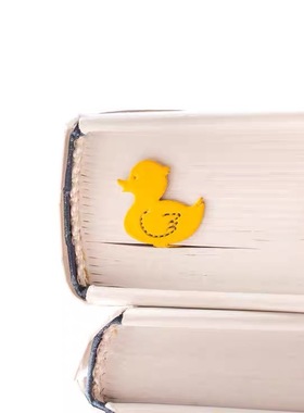 乌克兰Dmitriy高档精致小黄鸭动物文艺金属书签文创励志创意礼物