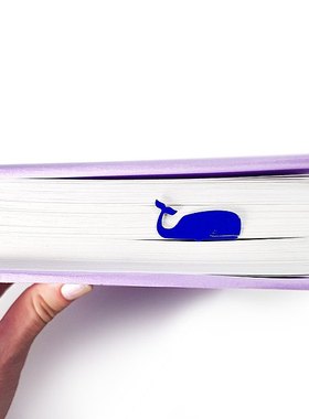 乌克兰Dmitriy高级感金属蓝鲸书签文艺复古文创简约励志创意礼物