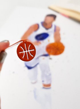 乌克兰Dmitriy高级感篮球运动金属文艺简约励志创意书签文创礼物