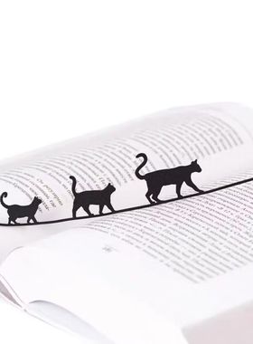 乌克兰Dmitriy 原创正品喵星鸟高档精致可爱金属创意文艺书签礼物