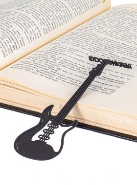 乌克兰Dmitriy高档精致读书也摇滚文艺金属吉他书签励志创意礼物