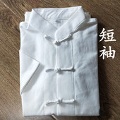 汉服 中式 夏装 女士短袖 改良盘扣女上衣 中国风民族风纯棉唐装