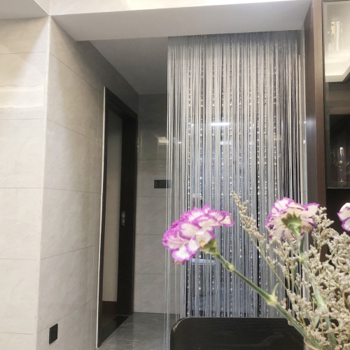 高端隔断帘珠子流苏客厅玄关门帘