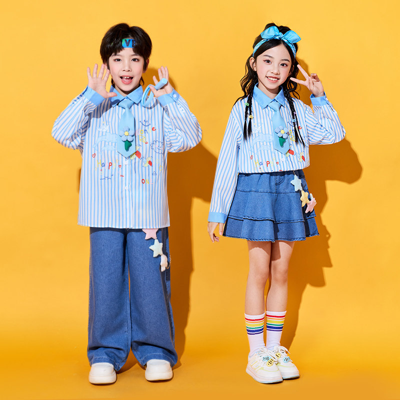 六一儿童表演服夏季小学生班服校服幼儿园园服大合唱团体演出服潮