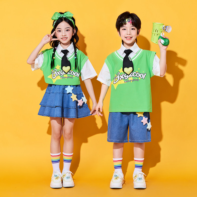 六一儿童表演服夏季小学生班服校服幼儿园园服大合唱团体演出服潮