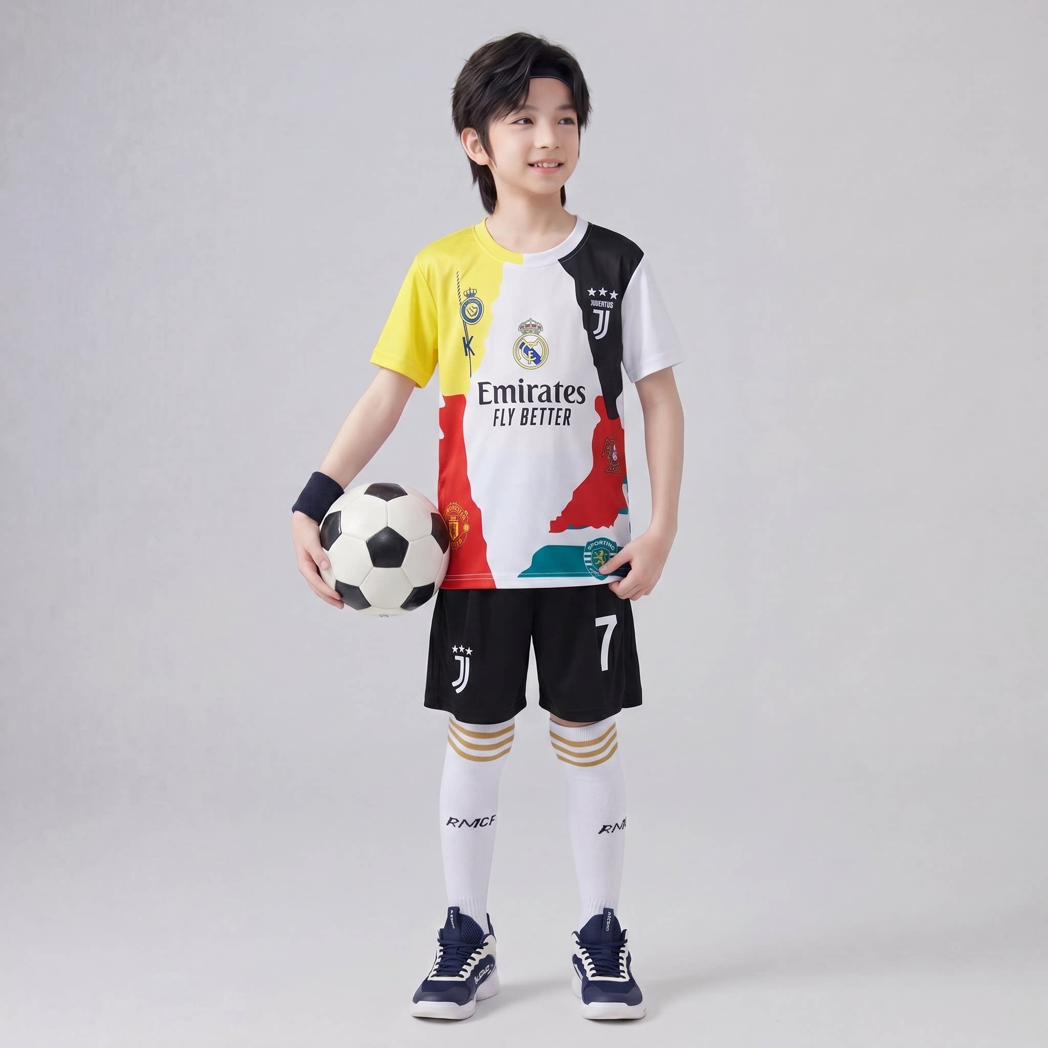 男童夏装短袖套装2026年新款中大童运动速干夏款球服儿童夏季7号