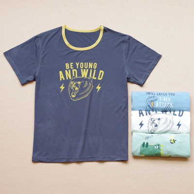 儿童超薄款短袖T恤中大男童莫代尔宽松半袖青少年空调打底汗衫夏