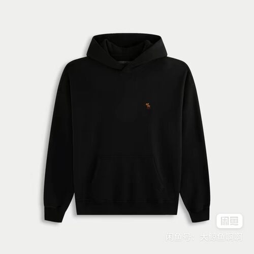 Abercrombie&fitch AF加绒连帽小鹿标套头卫衣不支持退换货