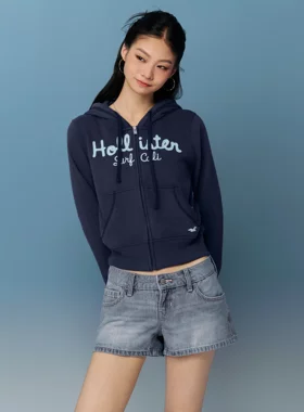 Hollister 小海鸥国内代购青绿色连帽开衫卫衣外套不支持退换