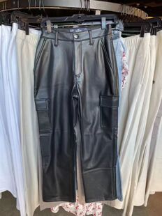 Hollister海鸥工装皮裤清仓不支持退货