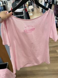 Hollister 美式辣妹一字肩斜肩短袖T恤女装断码清仓不支持退换货