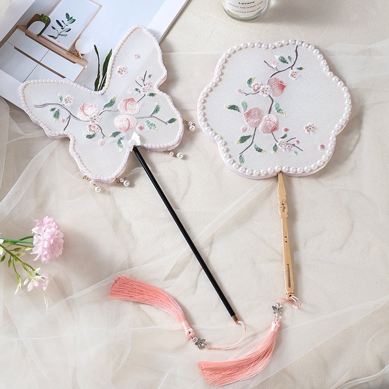 刺绣团扇古风女旗袍汉服舞蹈专用扇中国风仙桃成人儿童手持小圆扇,童装/婴儿装/亲子装,旗袍,淘宝优惠券,粉丝福利购,淘宝优惠卷