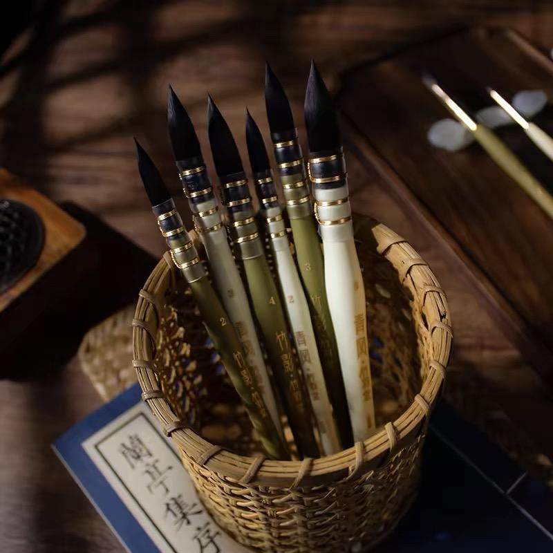 青风竹影系列拖把水彩画笔竹羽堂图片