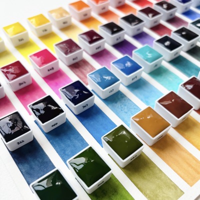 温莎牛顿艺术家级水彩 114色自选色单块1ml2ml分装14ml管状敏小姐