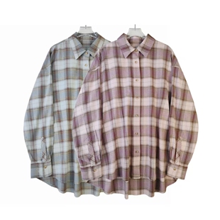 新款 时尚 气质格子女士衬衫 韩版 XXXR201