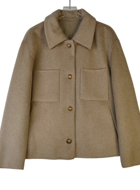 PYY983 新款时尚韩版气质女士短款羊毛羊绒外套