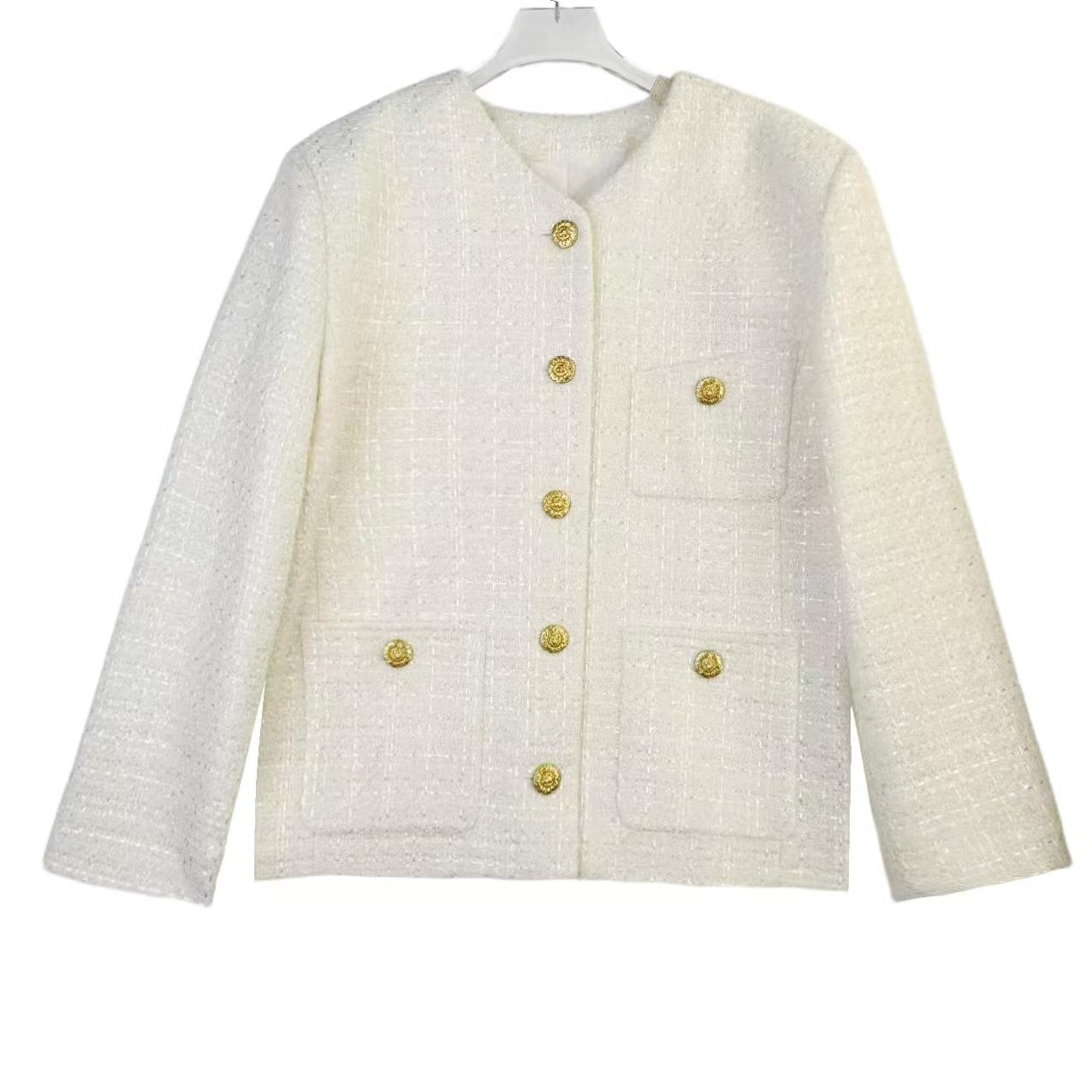 SS980 新款时尚韩版羊毛混纺女士香风短外套 【15】