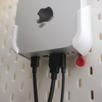 3D打印适用于在宜家洞洞板上放置Mac Mini M4的支架数码配件