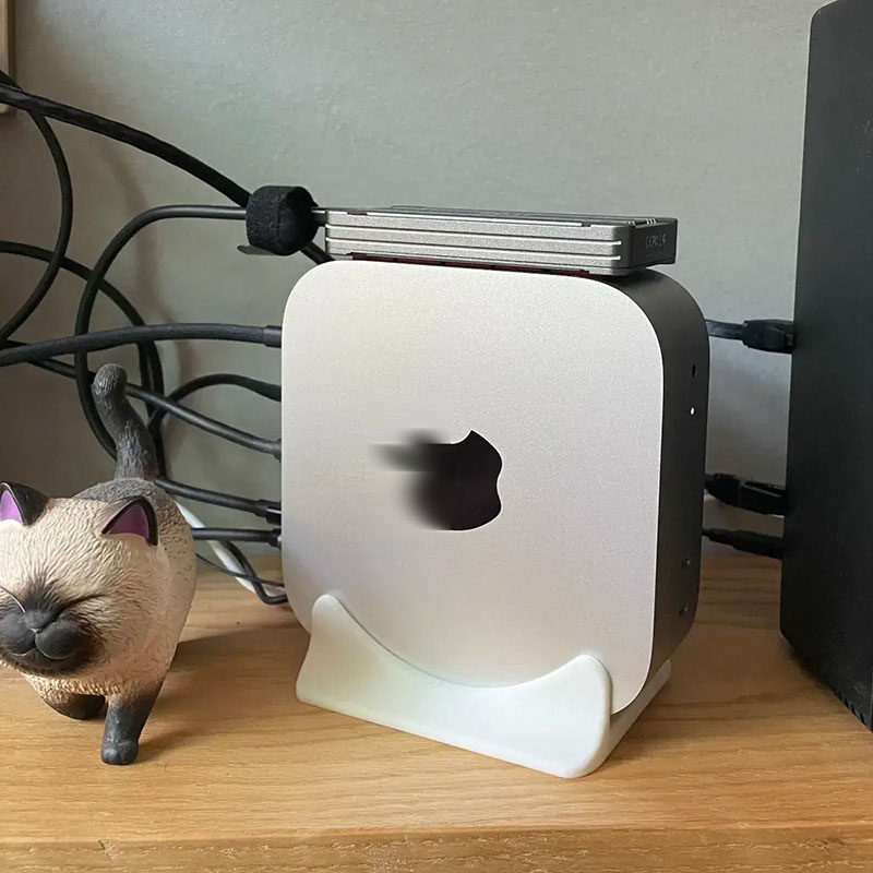 3D打印适用于Mac Mini M4的竖立支架数码配件Mac Mini M4配件