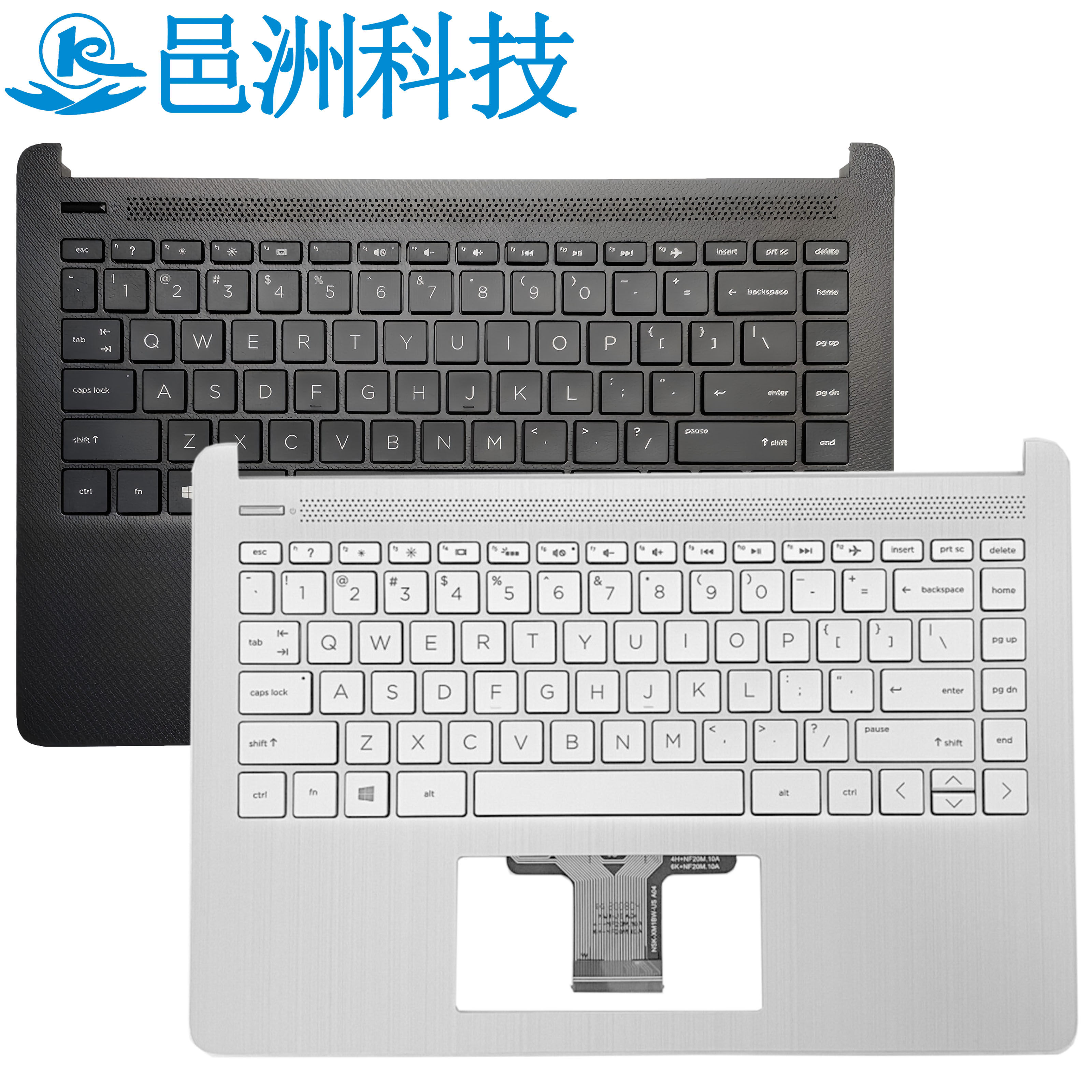适用HP Pavilion 14-DQ FQ 14S-DR 14S-FR TPN-Q221 C壳 键盘外壳