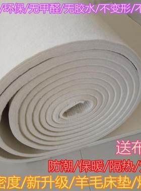 纯羊毛毡床垫炕垫子定制定做卧室家用学校单人防潮农村大炕毡子垫